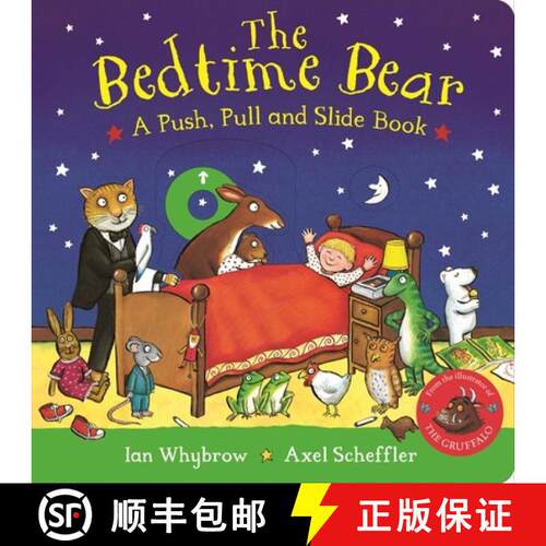 【3-4周达】Bedtime Bear: A Push, Pull and Slide Book: A laugh-out-loud interactive adventure, perfect... [9781035060238]