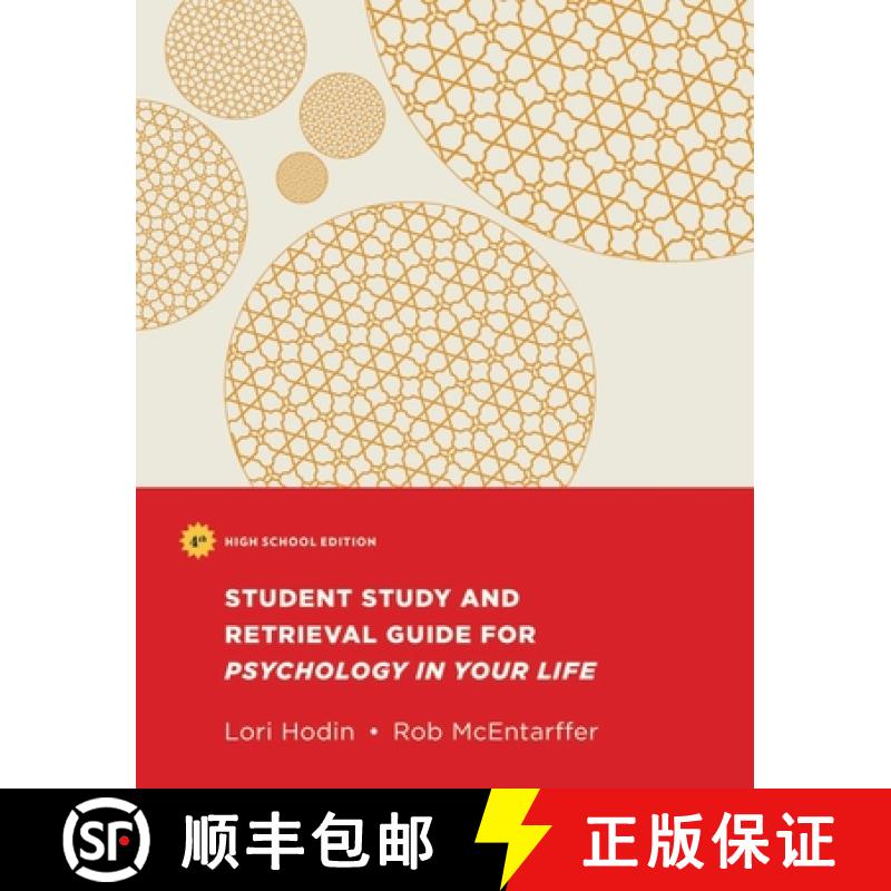 【3-4周达】The Student Study and Retrieval Guide for Psychology in Your Life [9781324047117]