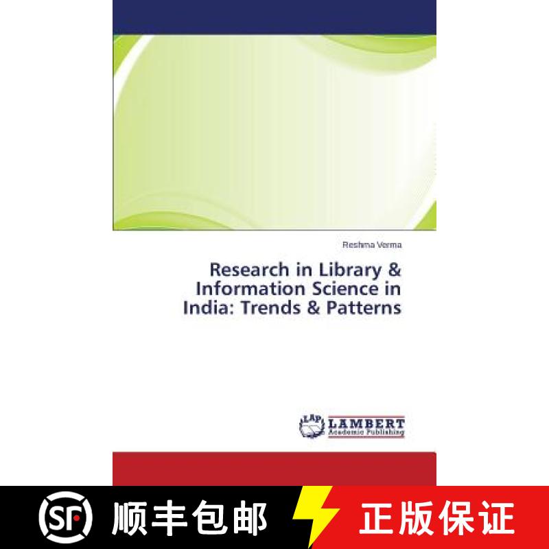 预订 Research in Library & Information Science in India: Trends & Patterns [9783659572104]