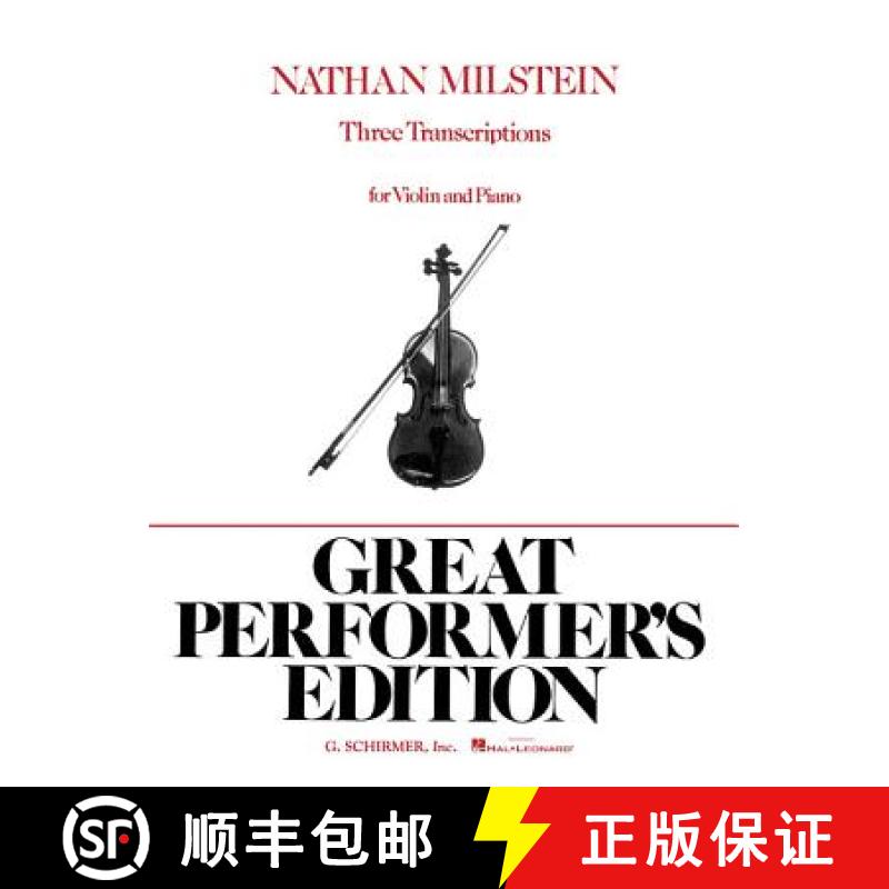 【3-4周达】3 Transcriptions: Violin and Piano [9780793554638]