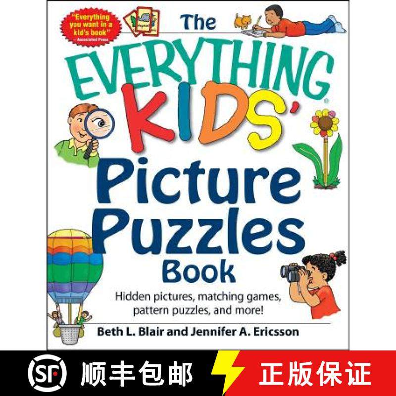 【3-4周达】The Everything Kids' Picture Puzzles Book: Hidden Pictures, Matching Games, Pattern Puzzle... [9781440570674]