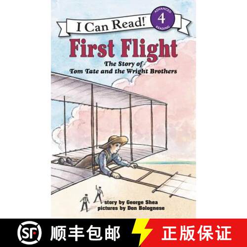 【3-4周达】First Flight: The Story of Tom Tate and the Wright Brothers (I Can Read Book 4) [9780064442152]