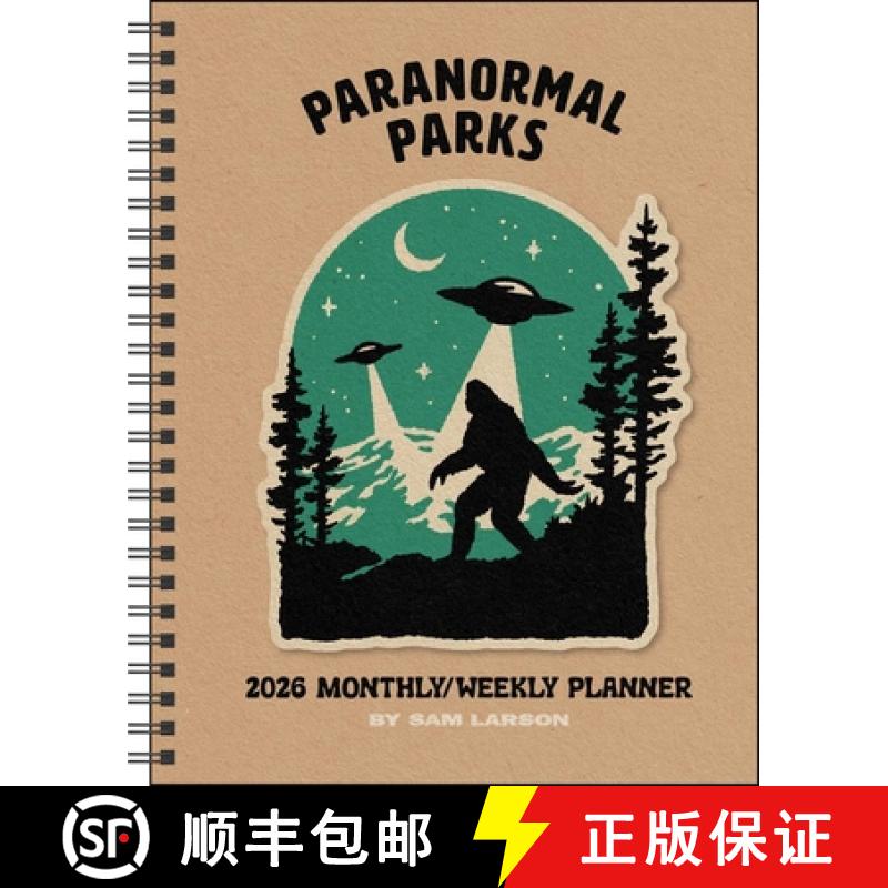 【3-4周达】Paranormal Parks 12-Month 2026 Monthly/Weekly Planner Calendar [9781524899103]
