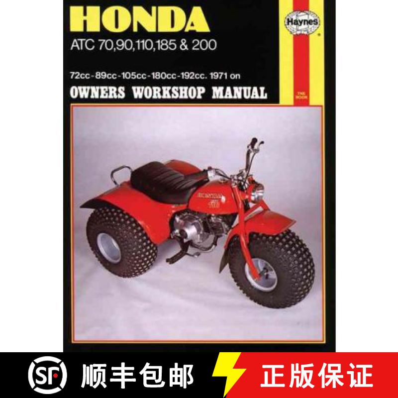 【3-4周达】Honda Atc 70, 90, 110, 185 and 200 Owners Workshop Manual: '71-'82 [9780856968556]