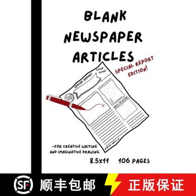 【3-4周达】Blank Newspaper Articles for Creative Writing and Imaginative Drawing [9798868921551]