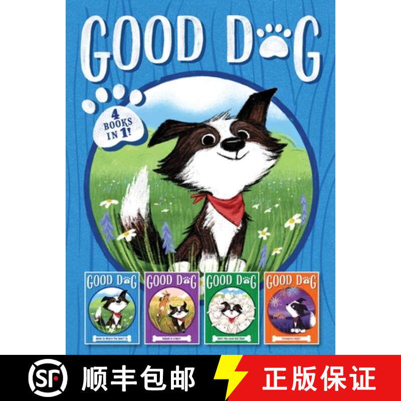 【3-4周达】Good Dog 4 Books in 1!: Home Is Where the Heart Is / Raised in a Barn / Herd You Loud and ... [9781665907064]