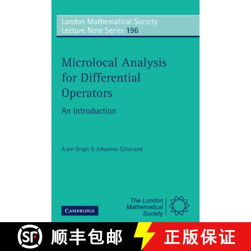 【3-4周达】Microlocal Analysis for Differential Operators: An Introduction - Microlocal Analysis for ... [9780521449861]