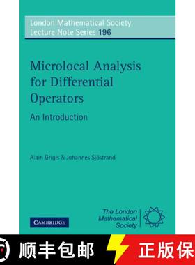 【3-4周达】Microlocal Analysis for Differential Operators: An Introduction - Microlocal Analysis for ... [9780521449861]