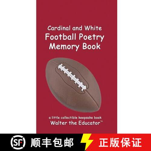 【3-4周达】Cardinal and White Football Poetry Memory Book [9798330462889]