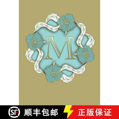【3-4周达】M: 100 Pages 8.5 X 11 Monogram Notebook College Ruled Line Paper [9781087814568]