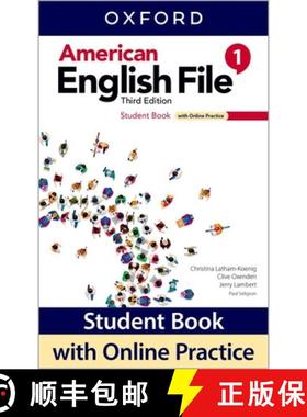 【3-4周达】American English File 3e Student Book 1 and Online Practice Pack [With eBook] [9780194906166]
