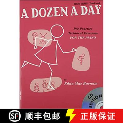 【3-4周达】Dozen a Day Book 3 + CD: Book Three - Transitional Edition (Book And CD) - A Dozen A Day T... [9781847726438]