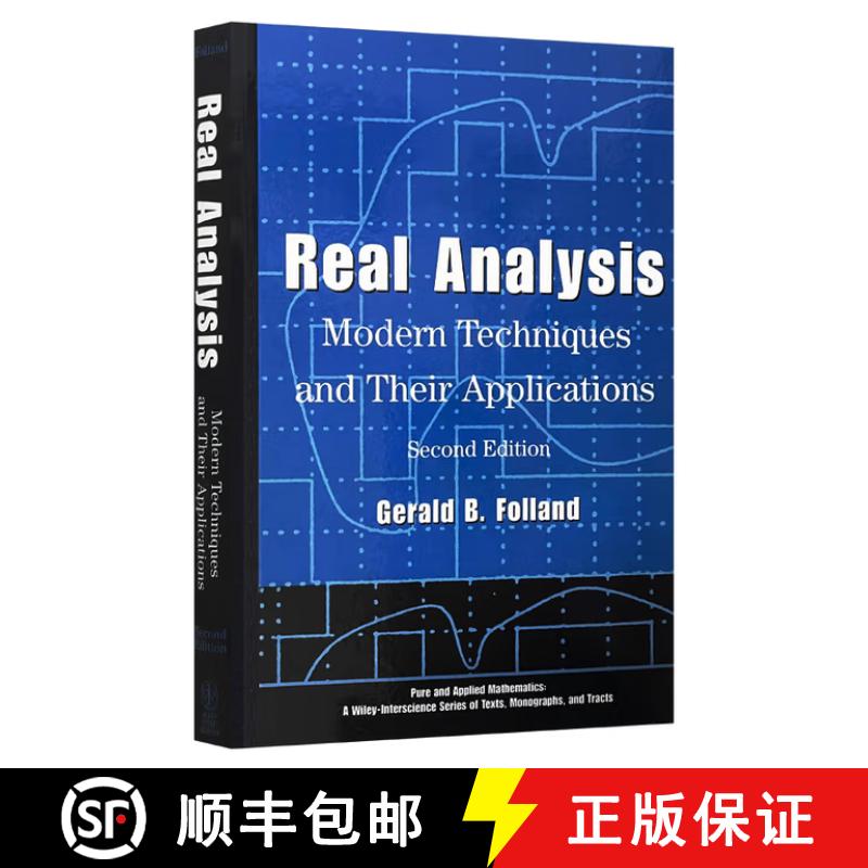 现货 实分析 Real Analysis: Modern Techniques And Their Applications, Second Edition [Wiley数学] [9780471317166]