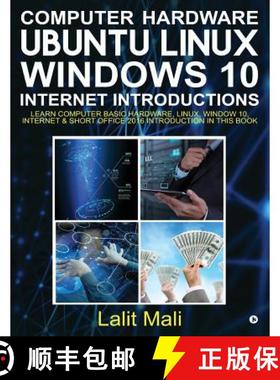预订 Computer Hardware, Ubuntu Linux, Windows 10, Internet Introductions: Learn Computer Basic Hardwa... [9781946869029]