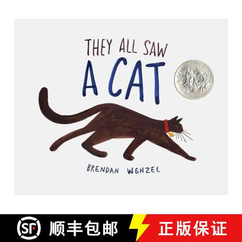 【3-4周达】精装 They All Saw A Cat: (Cat Books for Kids, Beginning Reading Books, Preschool Prep Books) [9781452150130]