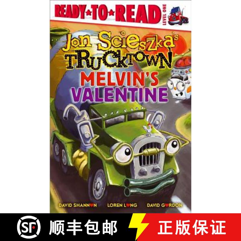 【3-4周达】Melvin's Valentine (Trucktown Ready-to-Roll) [9781416941446]