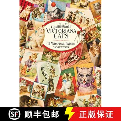 Cynthia Hart's Victoriana Cats: 12 Wrapping Papers and Gift Tags [9781523523740]