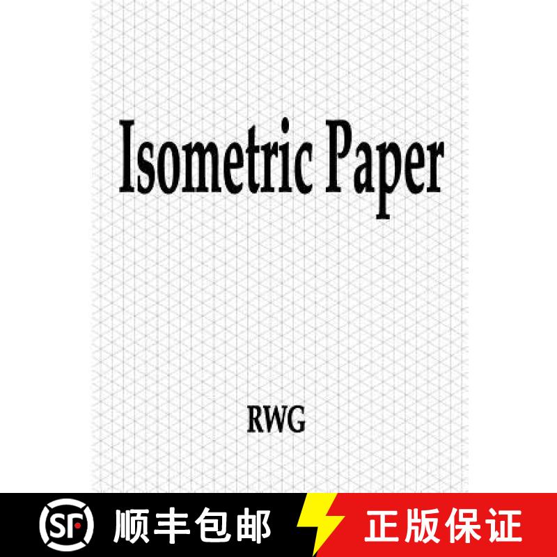 【3-4周达】Isometric Paper: 50 Pages 8.5 X 11 [9780359648030]