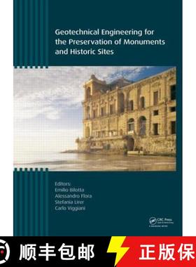 【3-4周达】Geotechnical Engineering for the Preservation of Monuments and Historic Sites: Workshop Pr... [9781138000551]