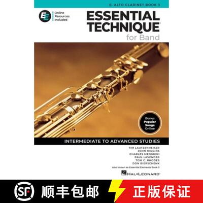 【3-4周达】Essential Technique for Band - Eb Alto Clarinet Book 3 with Online Resources: Intermediate... [9798350136951]