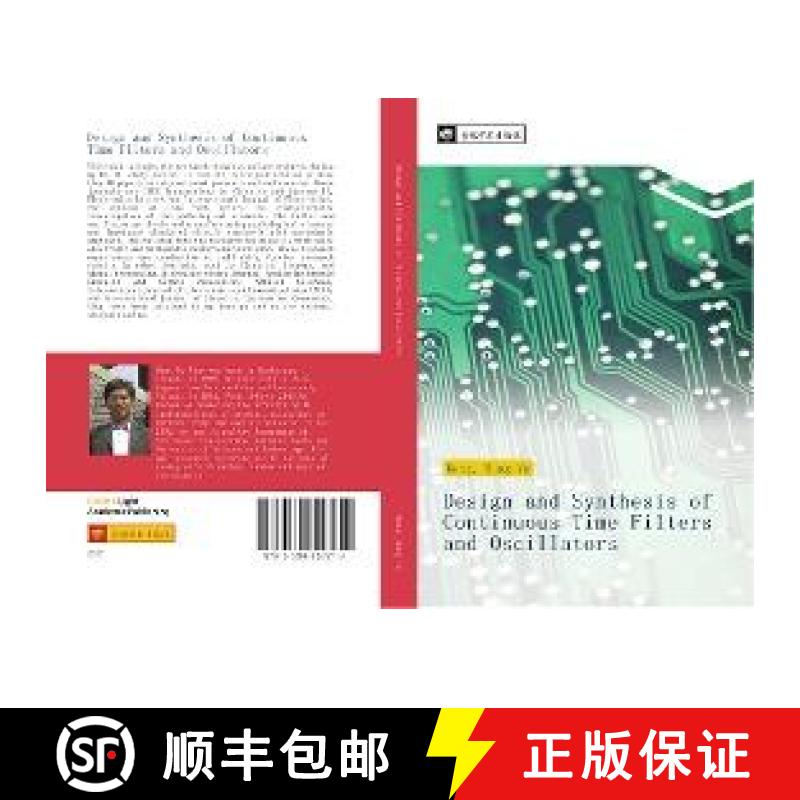 预订 Design and Synthesis of Continuous Time Filters and Oscillators [9783330826779]