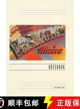【3-4周达】Vintage Lined Notebook Greetings from Brunswick [9798385423507]