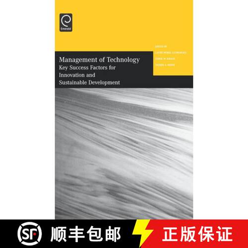 【3-4周达】精装 Management of Technology: Key Success Factors for Innovation and Sustainable Developm... [9780080446493]