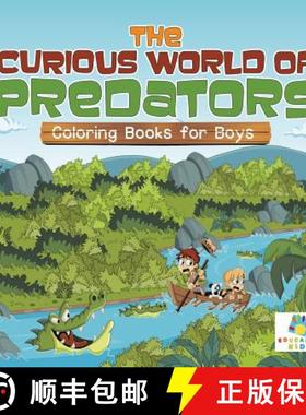 【3-4周达】The Curious World of Predators | Coloring Books for Boys [9781645210825]