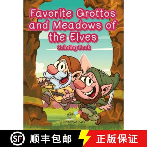 【3-4周达】Favorite Grottos and Meadows of the Elves Coloring Book [9781683774624]
