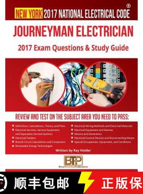 【3-4周达】New York 2017 Journeyman Electrician Study Guide [9781946798473]