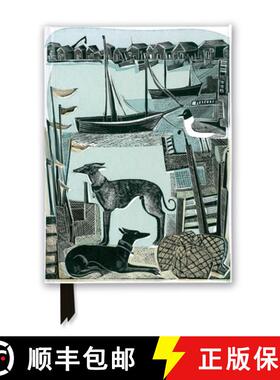 【3-4周达】Angela Harding: Harbour Whippets (Foiled Journal) [9781839642944]