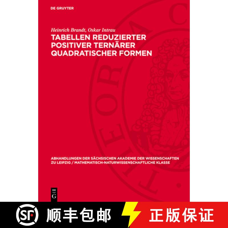 预订 Tabellen reduzierter positiver ternärer quadratischer Formen [9783112755426]