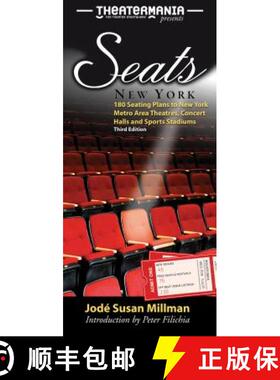 【3-4周达】TheaterMania Presents Seats - New York: 160 Seating Plans to New York Metro Area Theatres,... [9780879103545]