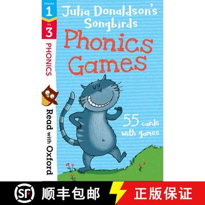 【3-4周达】Read with Oxford: Stages 1-3: Julia Donaldson's Songbirds: Phonics Games Flashcards [9780192764843]