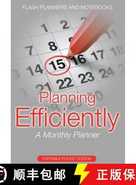 【3-4周达】Planning Efficiently: A Monthly Planner - Portable Pocket Edition [9781683778790]