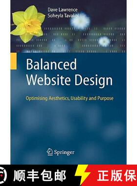 【3-4周达】Balanced Website Design : Optimising Aesthetics, Usability and Purpose [9781846285189]