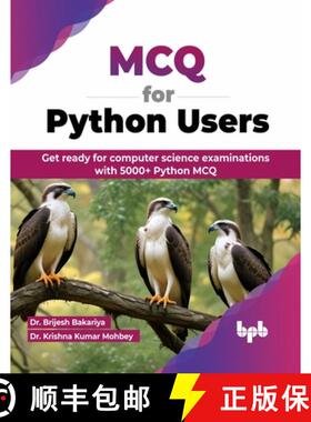 【3-4周达】MCQ for Python Users: Get ready for computer science examinations with 5000+ Python MCQ (E... [9789355517739]