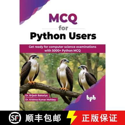 【3-4周达】MCQ for Python Users: Get ready for computer science examinations with 5000+ Python MCQ (E... [9789355517739]