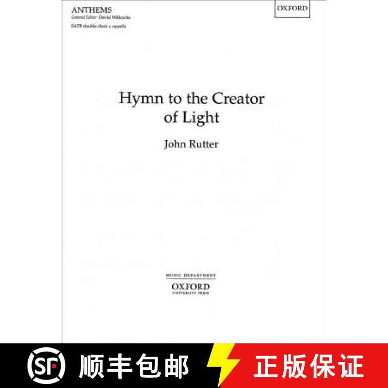 【3-4周达】Hymn to the Creator of Light: Vocal score [9780193504745]