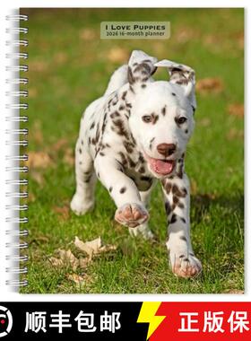 【3-4周达】I Love Puppies 2026 6 X 7.75 Inch Spiral-Bound Wire-O Weekly Engagement Planner Calendar N... [9798330705269]