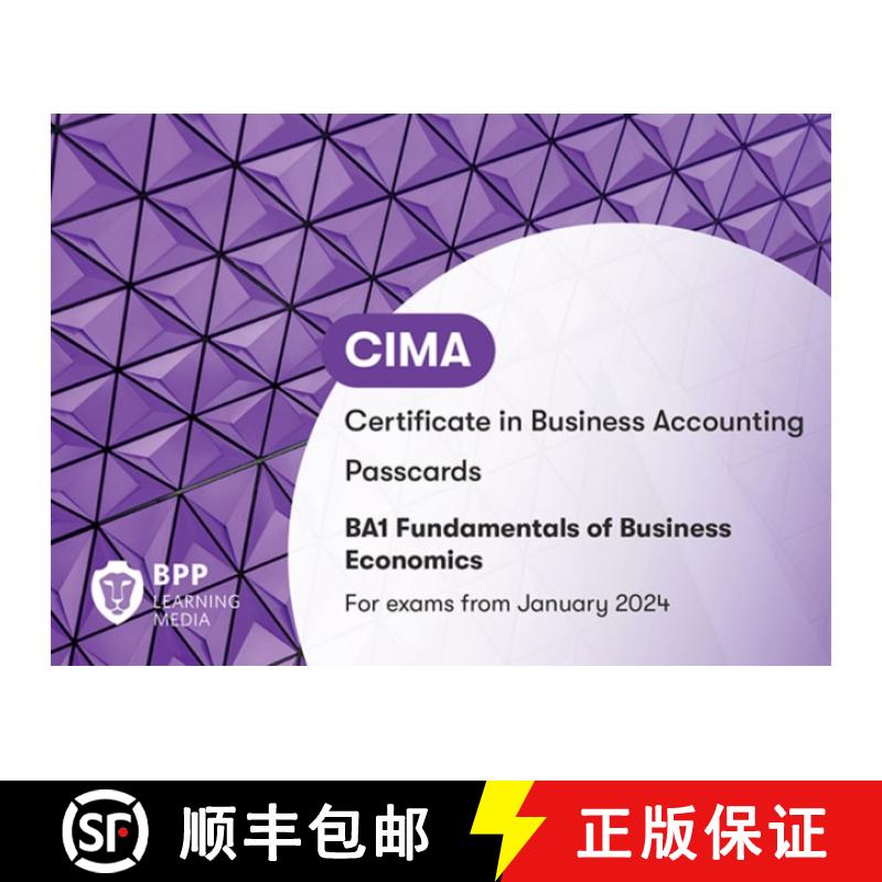 【2-3周达】CIMA BA1 Fundamentals of Business Economics: Passcards [9781035507894]