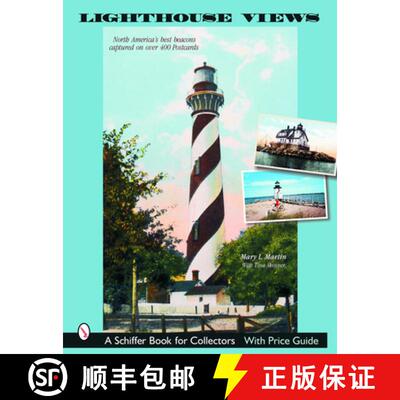 【3-4周达】Lighthouse Views: North Americas Best Beacons Captured on Postcards: North America's Best ... [9780764320873]