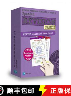 【3-4周达】Pearson REVISE Edexcel GCSE Spanish Revision Cards (with free online Revision Guide): For ... [9781292270296]