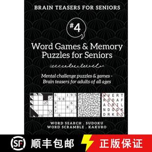 Seniors. 4周达 for Teasers Puzzles Mental Memory Brain Games Word 9781988821764 challeng... Seniors