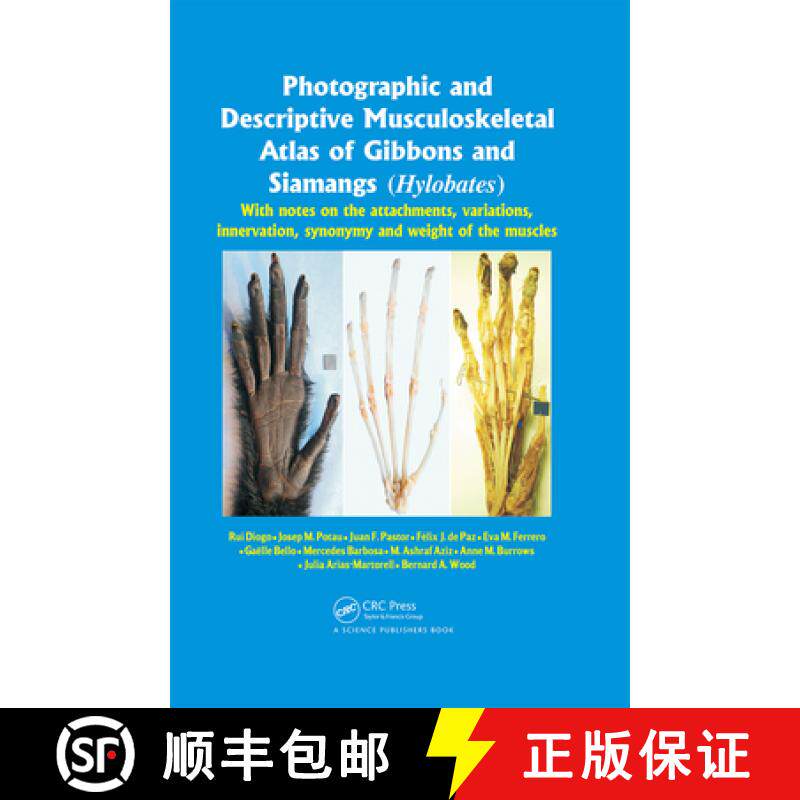 【3-4周达】Photographic and Descriptive Musculoskeletal Atlas of Gibbons and Siamangs (Hylobates): Wi... [9781578087860]