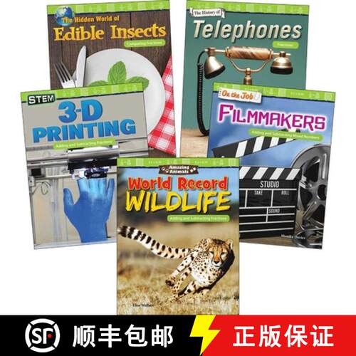 预订 Adding & Subtracting Fractions: Grades 4-5 (5-Book Set) [9781643357980]