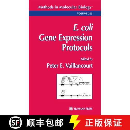 【3-4周达】精装 E. coli Gene Expression Protocols [9781588290083]