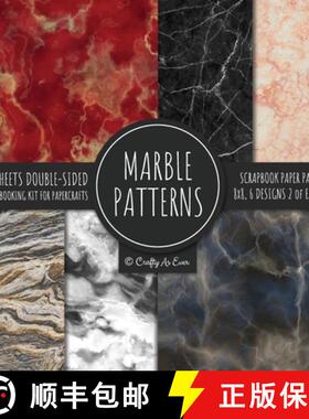 【3-4周达】Marble Patterns Scrapbook Paper Pad 8x8 Scrapbooking Kit for Papercrafts, Cardmaking, Prin... [9781951373566]
