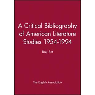 Bibliography Studies Wiley文学 9780631209386 4周达 Critical American Box 1954 1994 Set Literature