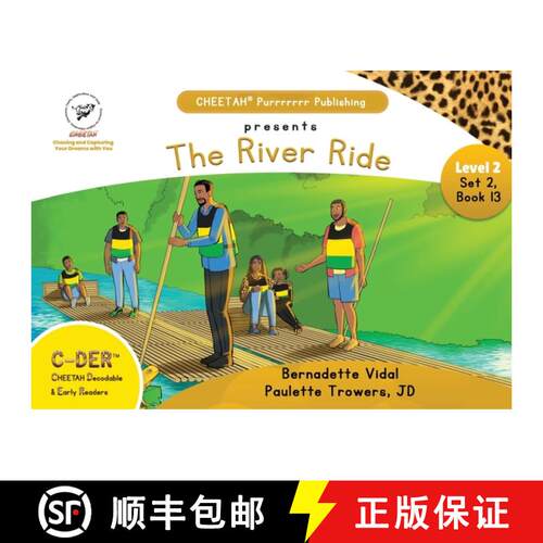 【3-4周达】C-DER (CHEETAH Decodable Early Readers, Set 2, Book 13, The River Ride [9798330349388]